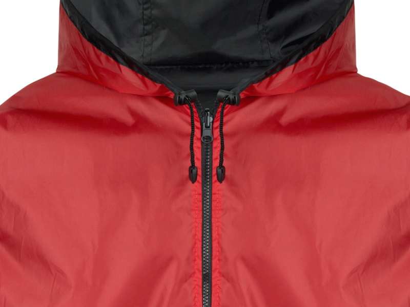 Дождевик Bi-color унисекс, красный/черный №5