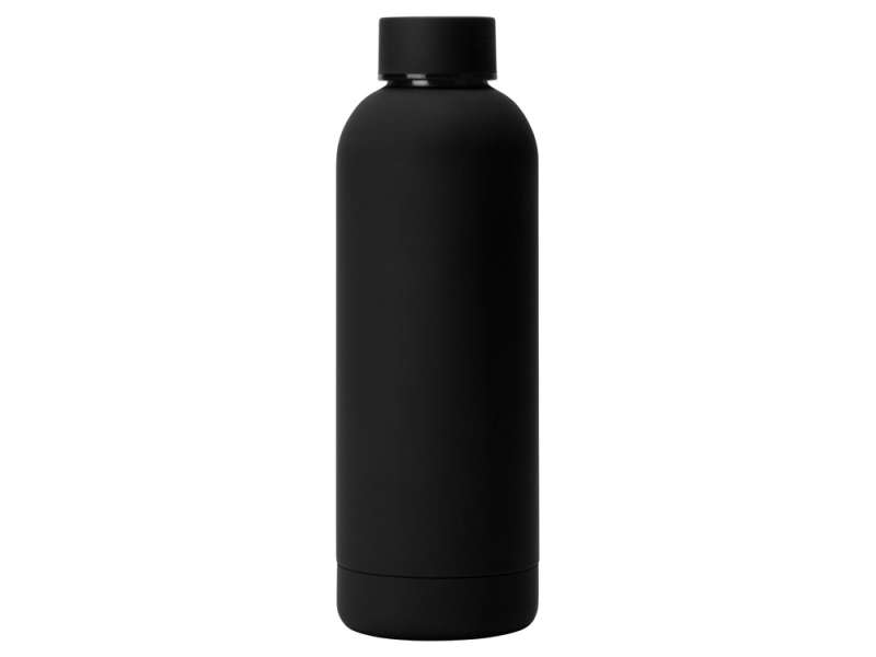 Вакуумная термобутылка Cask Waterline, soft touch, 500 мл, тубус, черный №3