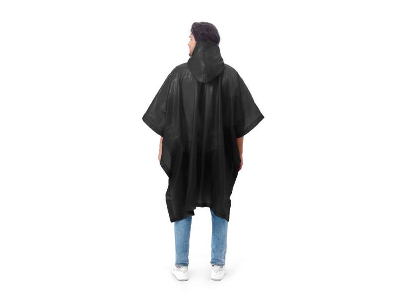 Пончо Hawaii c чехлом унисекс, черный №8