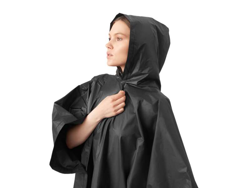 Пончо Hawaii c чехлом унисекс, черный №6