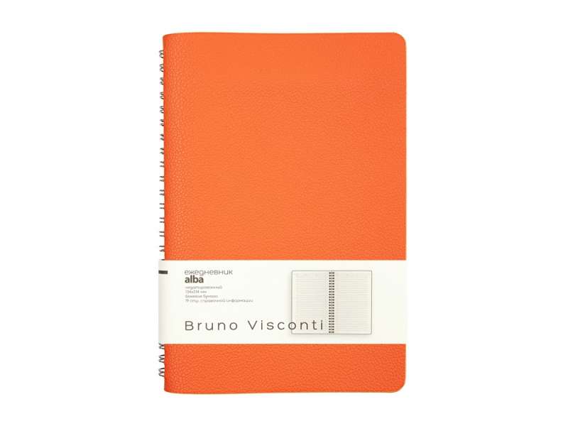 Ежедневник недатированный А5 Alba, оранжевый №2