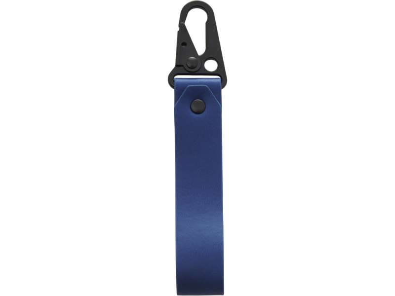 Брелок-ремувка из эко-кожи с карабином Domino, темно-синий №2