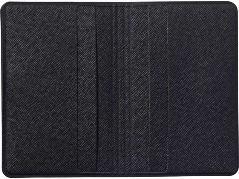 Футляр-книжка на 4-е карты с RFID Favor, черный №3