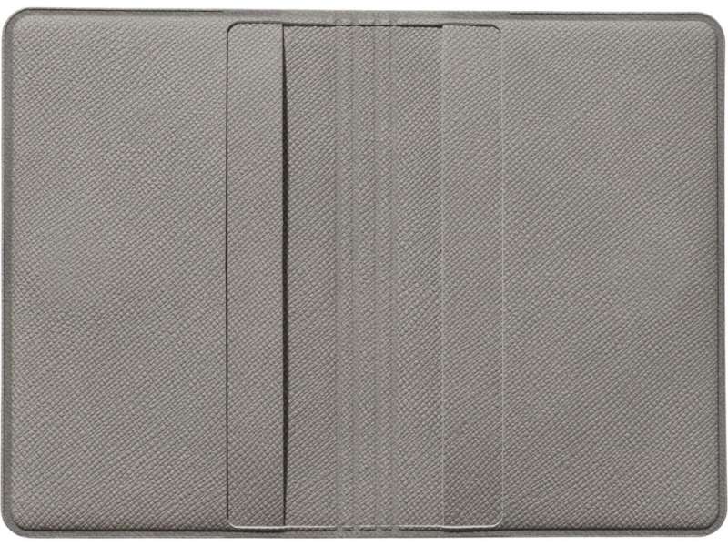 Футляр-книжка на 4-е карты с RFID Favor, серый №3