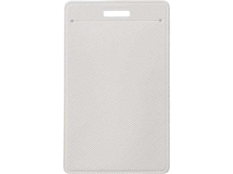 Бейдж с рулеткой-карабин Favor, белый №2