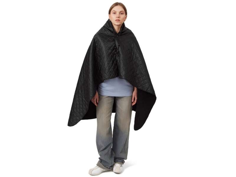 Пончо Cappy с капюшоном на липучке в мешке, черный №11