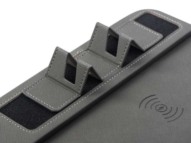 Многофункциональный коврик для мыши Multi Pad с беспроводной зарядкой и LCD экраном, 10 Вт, серый №9