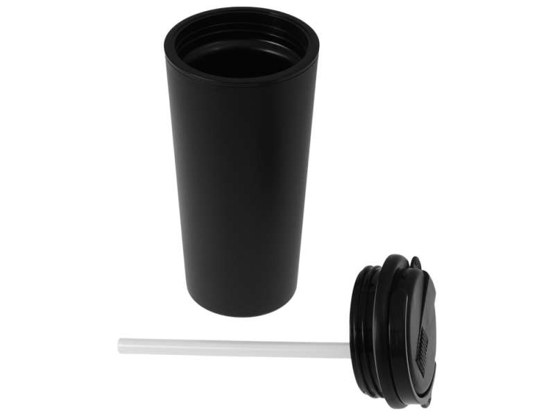 Термокружка с трубочкой Moment Straw, 350 мл, черный №6