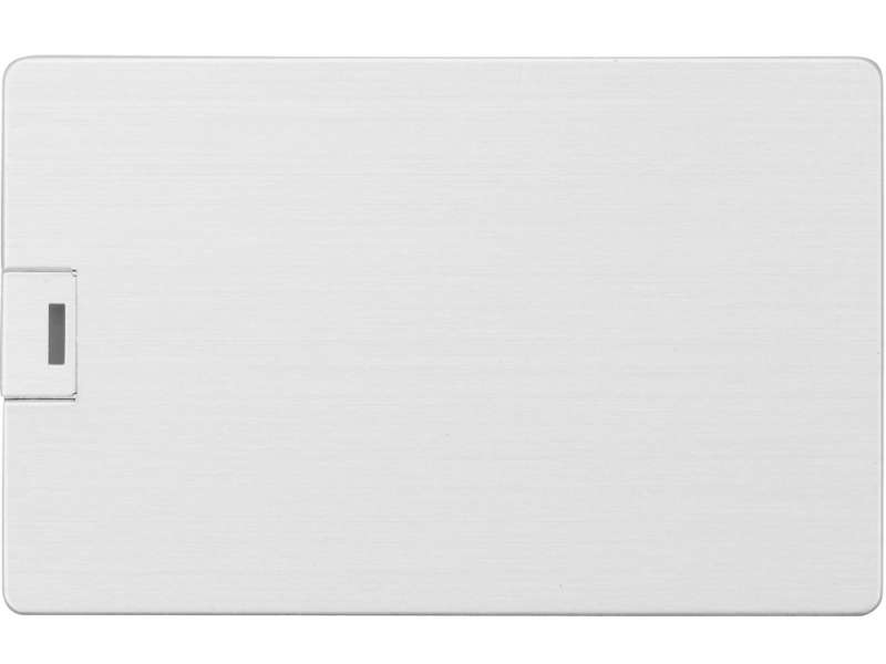 Флеш-карта USB 2.0 16 Gb в виде металлической карты Card Metal, серебристый №4