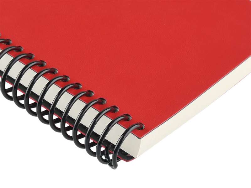 Ежедневник недатированный на спирали А5 Agenda, красный (Р) №3