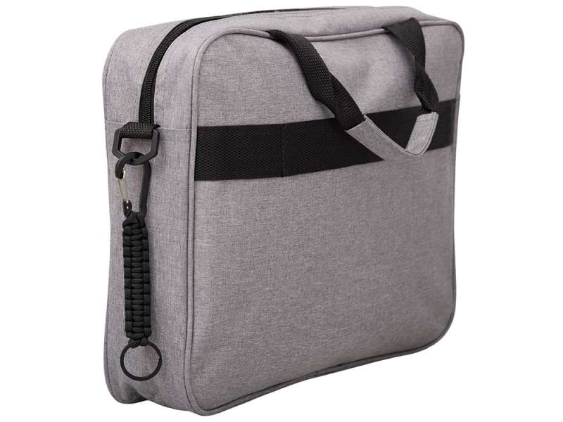 Брелок-веревочка Austere с карабином и кольцом, черный №4