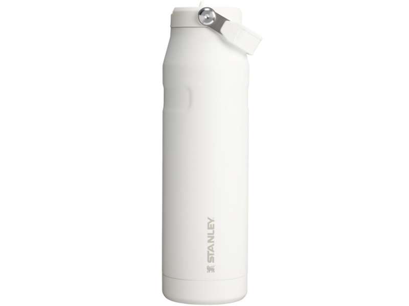 Бутылка для воды объемом 1,06 литра с откидной трубочкой Stanley IceFlow™ 2.0 - Frosted white №2