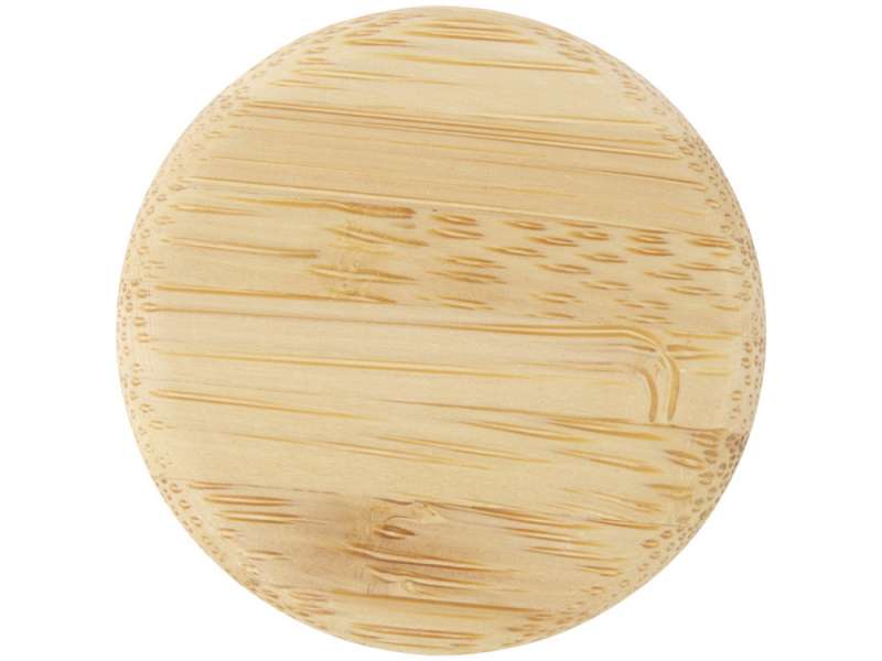 Lume бутылка из матового содово-известкового стекла объемом 500 мл с бамбуковой крышкой - Синий №4