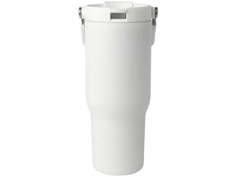 Термостакан Bronx объемом 900 мл из меди и переработанной нержавеющей стали, сертифицированной по стандарту RCS, с вакуумной изоляцией и крышкой с двойной функцией - Белый №2