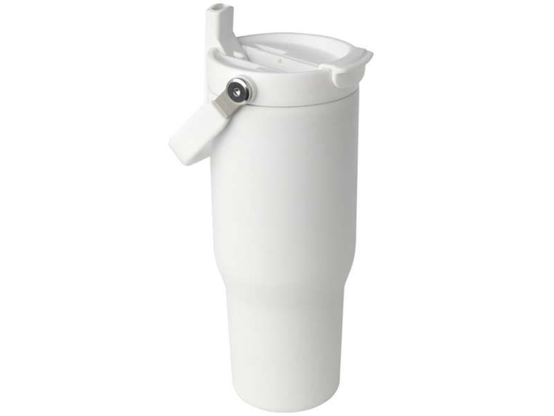 Термостакан Bronx объемом 900 мл из меди и переработанной нержавеющей стали, сертифицированной по стандарту RCS, с вакуумной изоляцией и крышкой с двойной функцией - Белый №4