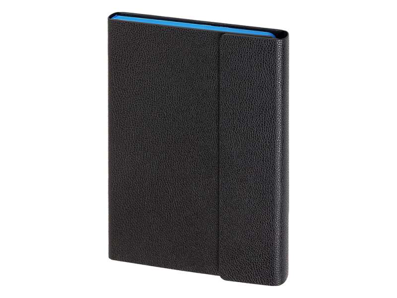 Ежедневник недатированный с магнитным клапаном А5 Venezia, черный Ежедневник недатированный с магнитным клапаном А5 Venezia, черный