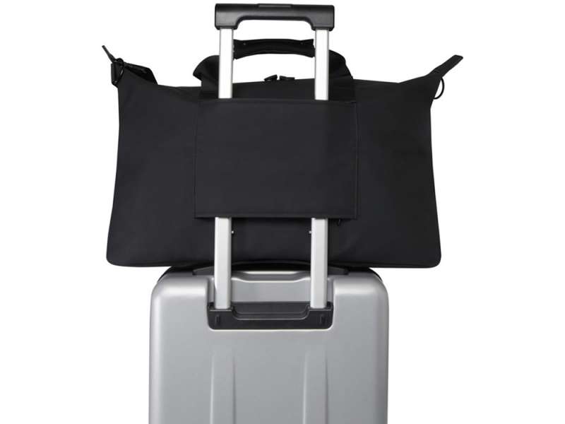 Спортивная сумка для ноутбука с диагональю экрана 15,6 дюйма Turner, изготовленная из переработанных материалов согласно стандарту GRS - сплошной черный №5