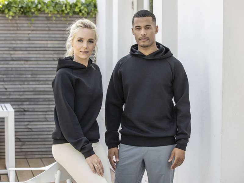 Danali унисекс интерлок спортивная толстовка - Сплошной черный №4