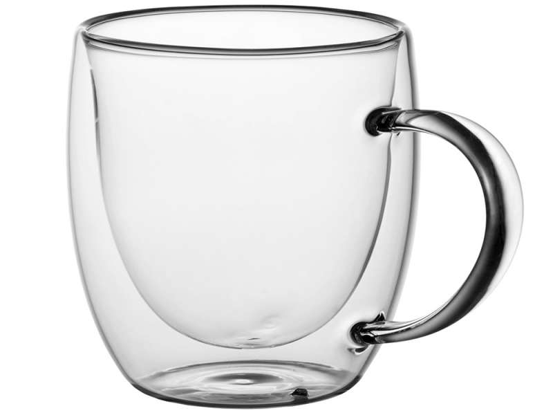 Кружка с двойными стенками на подставке с ложкой Teatrio №9