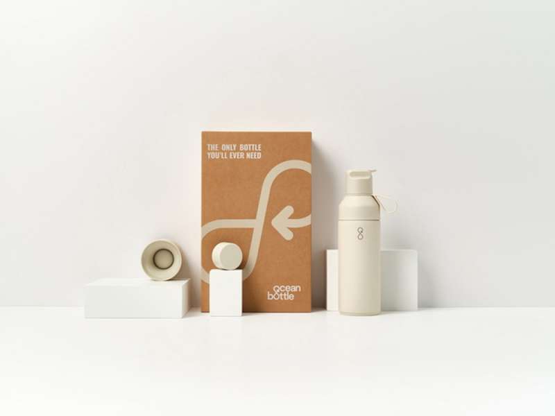 Подарочный набор Ocean Bottle 3-в-1 объемом 500 мл - Sandstone №4