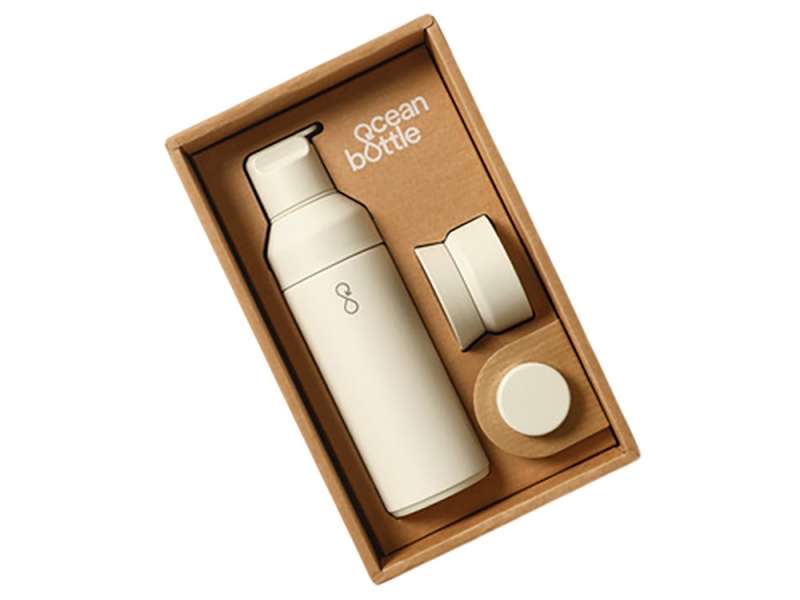 Подарочный набор Ocean Bottle 3-в-1 объемом 500 мл - Sandstone №5