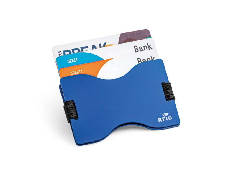 MULLER. Визитница с защитой RFID, Королевский синий №2