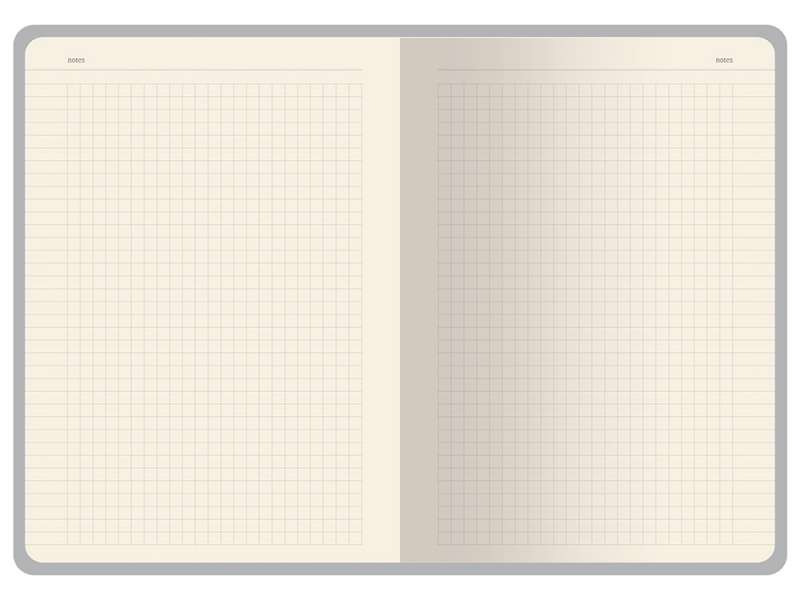 Бизнес-тетрадь А5 Pragmatic Contrast, 40 листов в клетку, синий с синим срезом №4