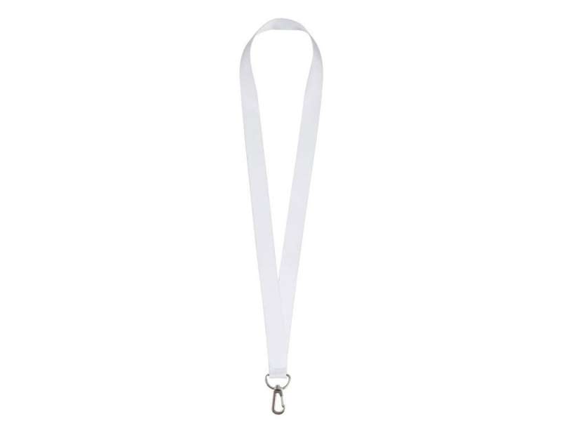 Ланъярд 2 см под сублимацию с трендовым карабином, серебристый