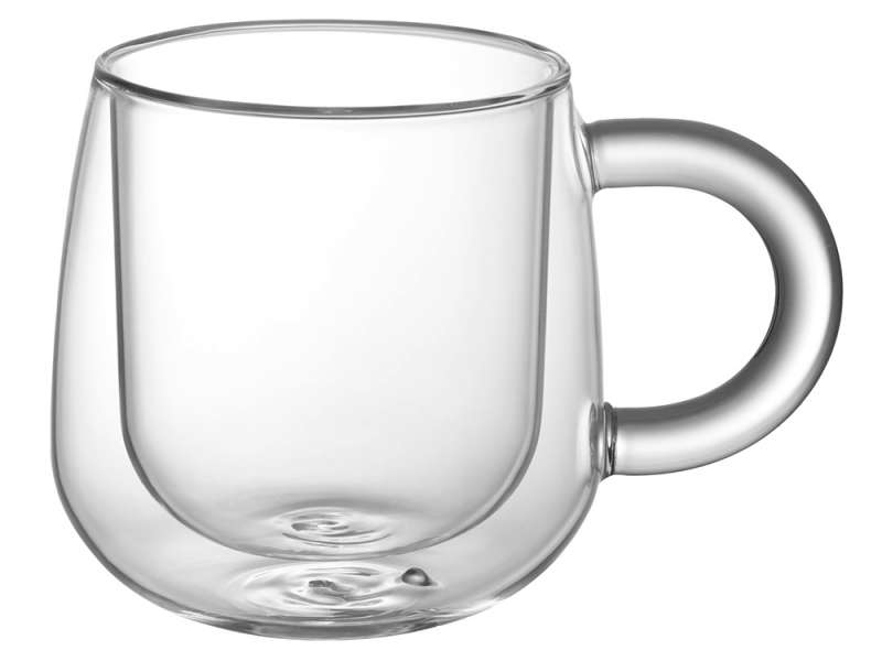 Кружка с двойными стенками с широкой ручкой Fog, прозрачный №2