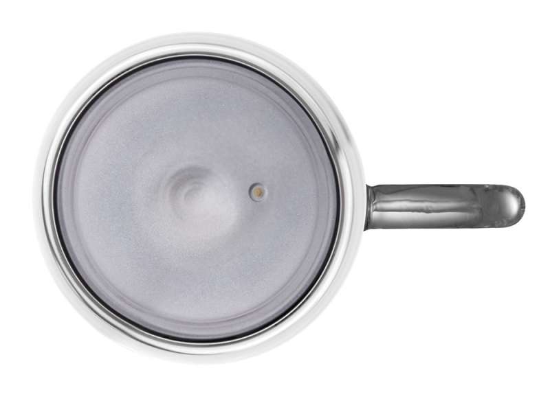 Кружка с двойными стенками с широкой ручкой и градиентным покрытием Fog, черный №4