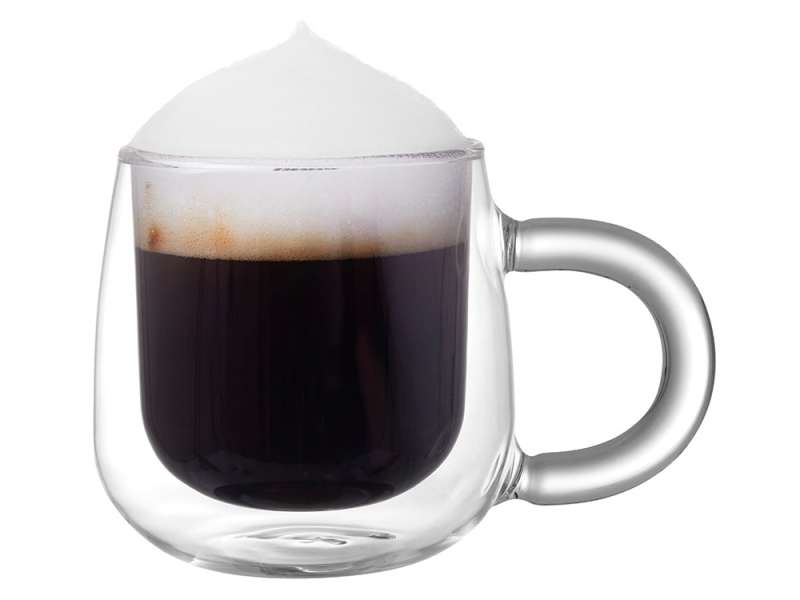 Кружка с двойными стенками с широкой ручкой и градиентным покрытием Fog, черный №5