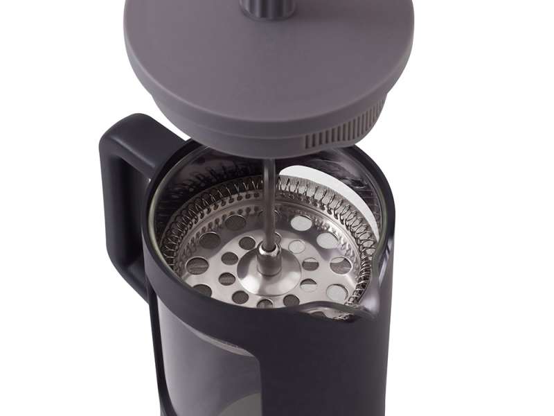 Френч-пресс Double Tone, черный-серый №7