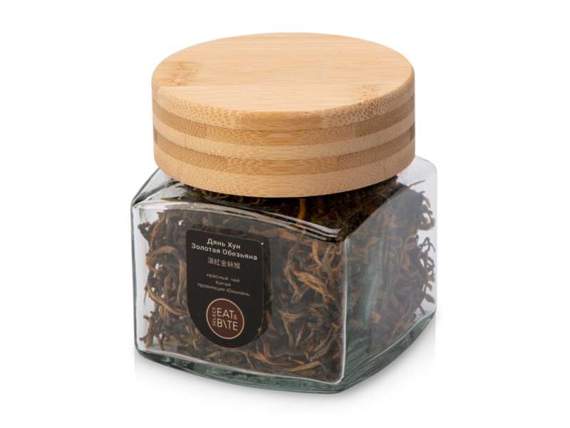 Подарочный набор с пледом, френчпрессом, чаем и вареньем, зеленый №4