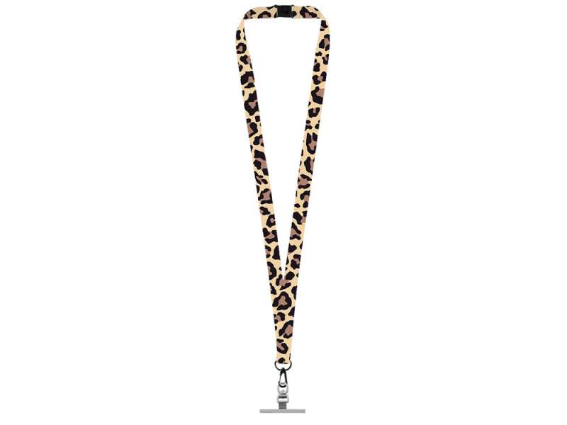 Ланъярд 2 см под сублимацию с трендовым карабином, замком обрыва и металлическим держателем для телефона, черный №2