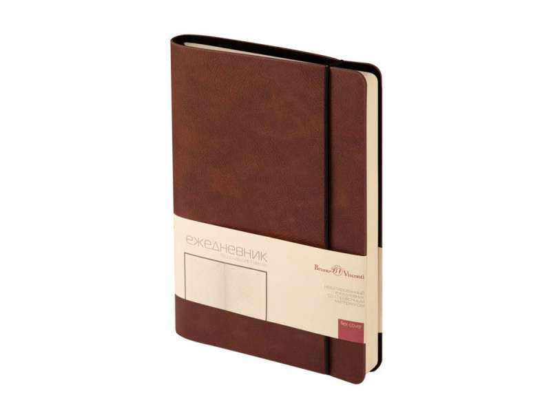 Ежедневник недатированный А5 Palermo, коричневый Ежедневник недатированный А5 Palermo, коричневый