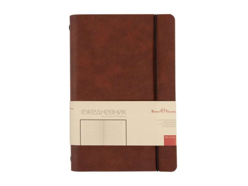 Ежедневник недатированный А5 Palermo, коричневый №3