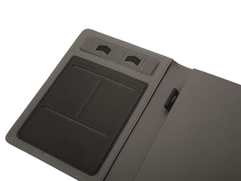 Подарочный набор металлическая ручка и блокнот А5 Twilight  со светящимся логотипом и пауэрбэнком №8