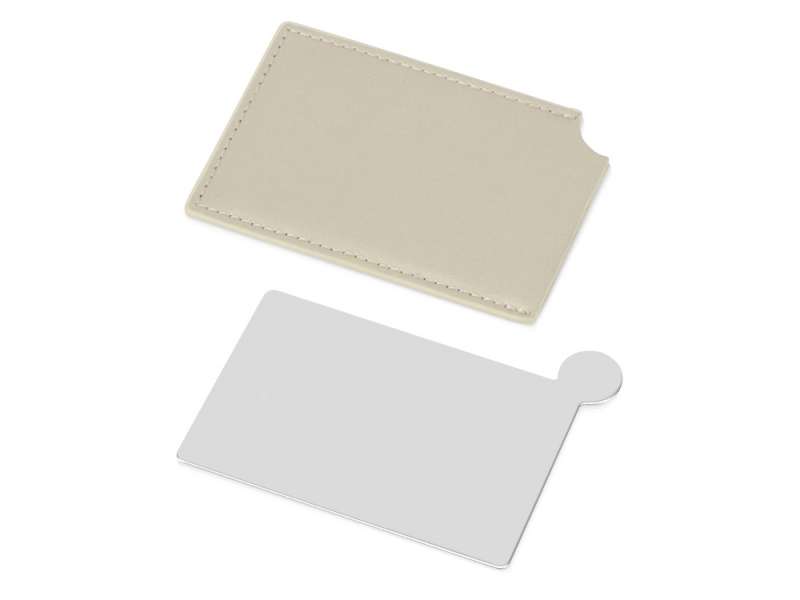 Зеркало в чехле Style, серебристый/бежевый (Р) №3