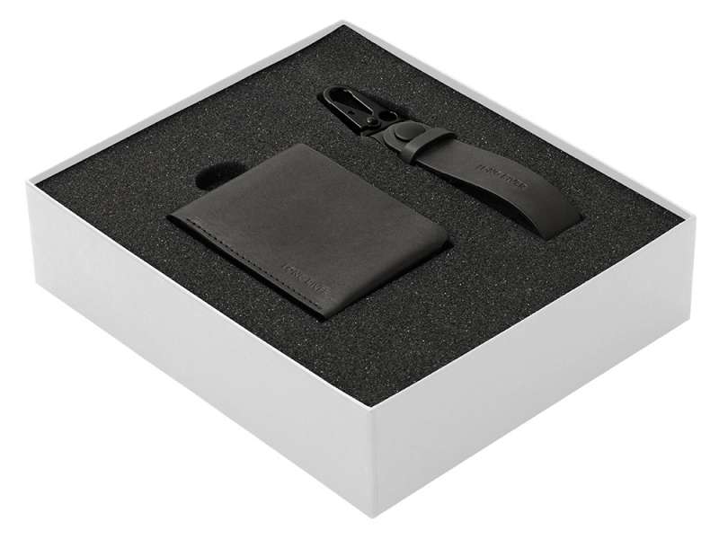 Подарочный набор Long River: кошелек, ремешок для ключей, белая коробка №2