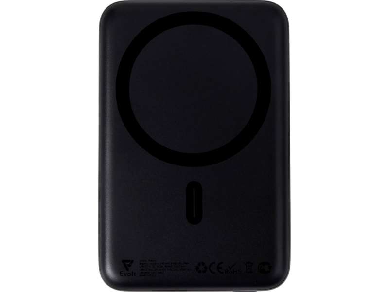 Магнитный внешний беспроводной аккумулятор Polarix, QC/PD, 10000 мАч, черный №4