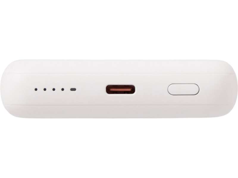 Магнитный внешний беспроводной аккумулятор Polarix, QC/PD, 10000 мАч, слоновая кость №6