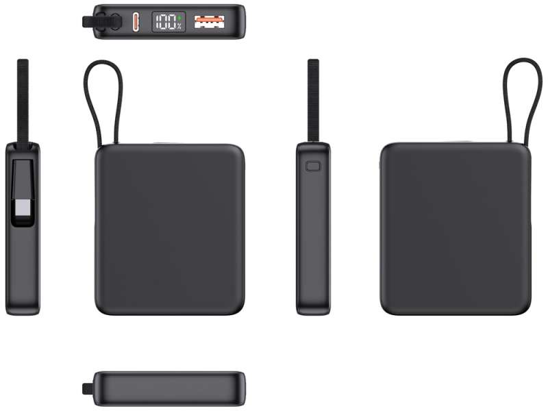 Внешний акуумулятор с подсветкой лого Nex, 5000 мАч, черный №4