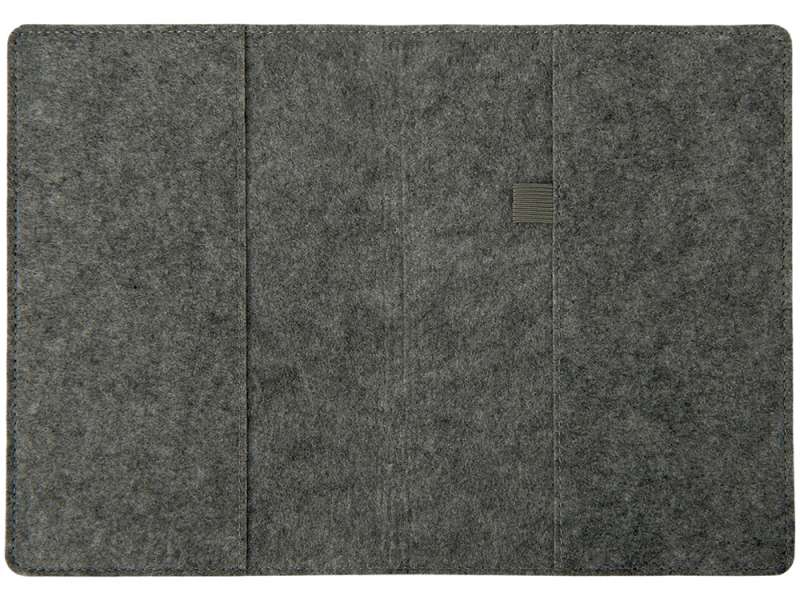 Двустороннее портфолио из рпет-фетра и искусственной кожи Felt, серый №11