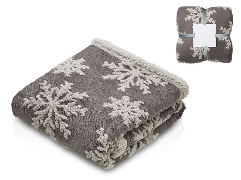 Плед Snowflake новогодний