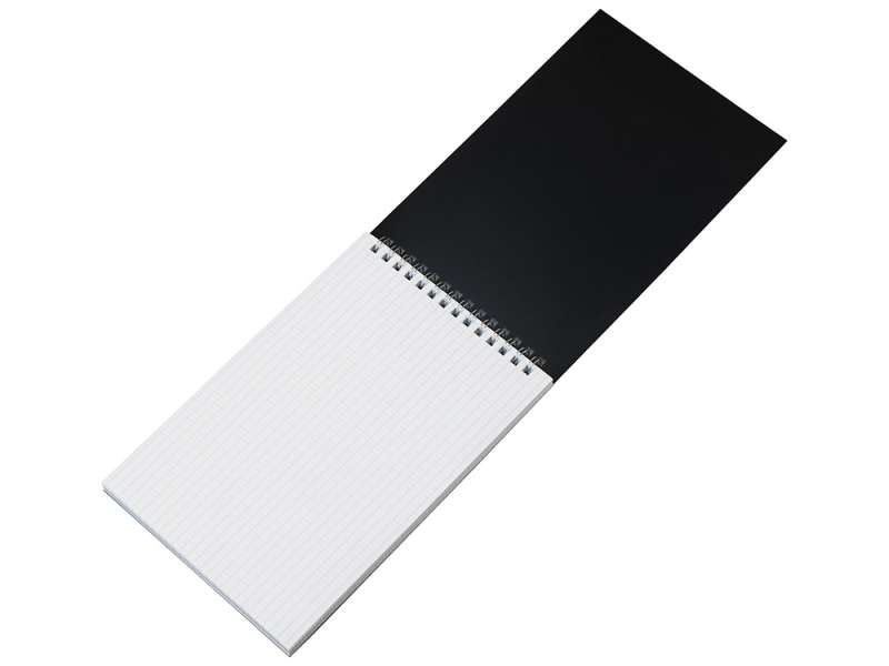 Блокнот на пружине в пластиковой обложке А5, черный №3