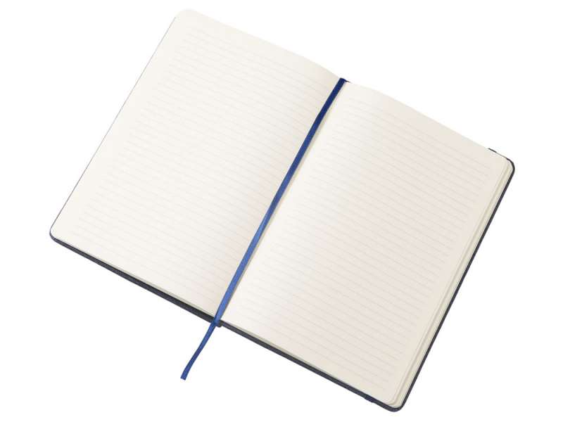 Набор блокнот А5 с магнитным держателем для ручки и подставкой для телефона и металлической шариковой ручкой NotaBene, темно-синий №8