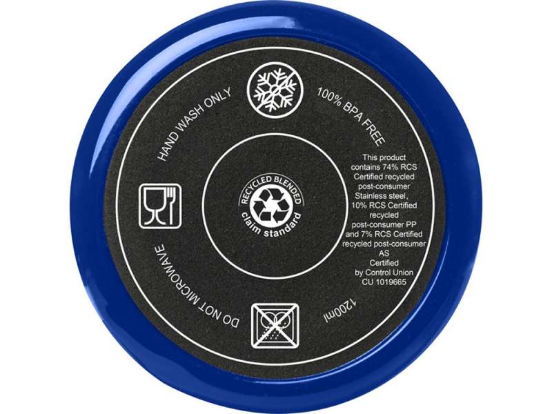 Melbourne кружка 1200 мл, сертифицированная согласно RCS, с соломинкой - Ярко- синий №4