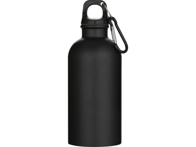 Oregon одностенная бутылка для воды с карабином, изготовленная из нержавеющей стали, сертифицированной по стандарту RCS, объемом 400 мл - Черный №2