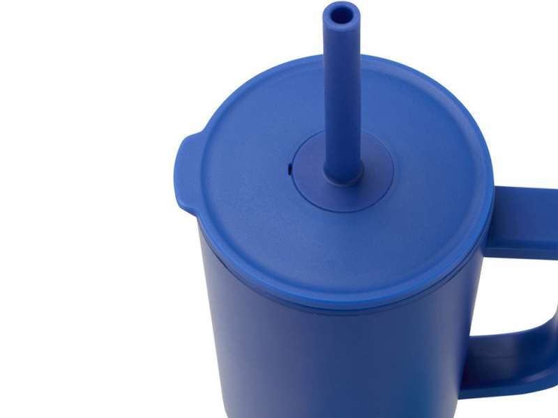 Brady термостакан с силиконовой трубочкой, объемом 900 мл, сертифицированный согласно RCS - Ярко-синий №4