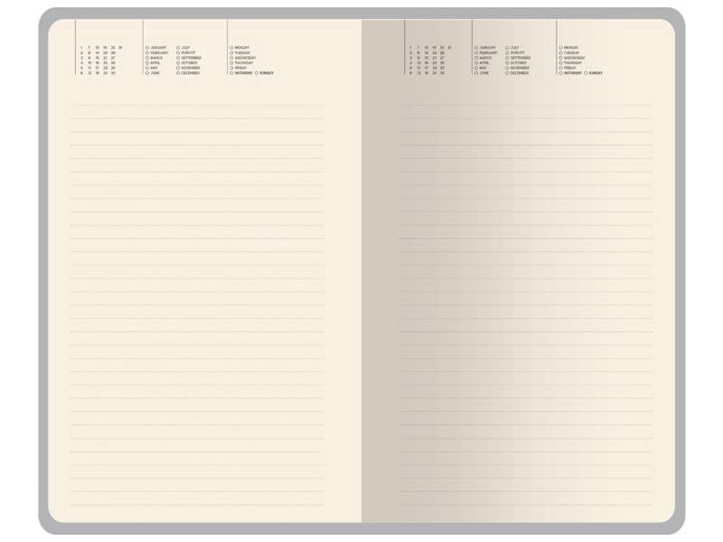 Ежедневник недатированный А5 Valencia, красный №4